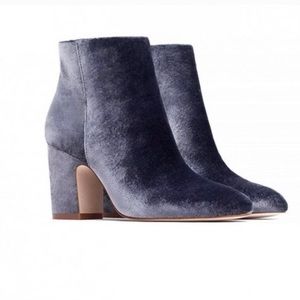 Zara velvet booties